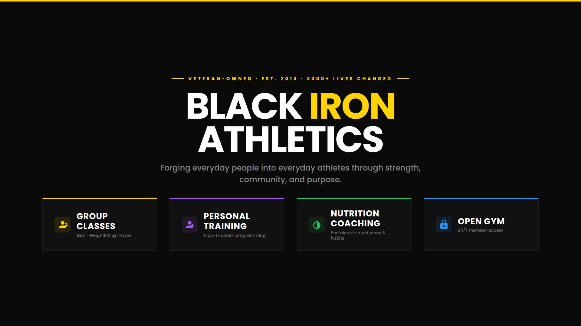 Black Iron Athletics