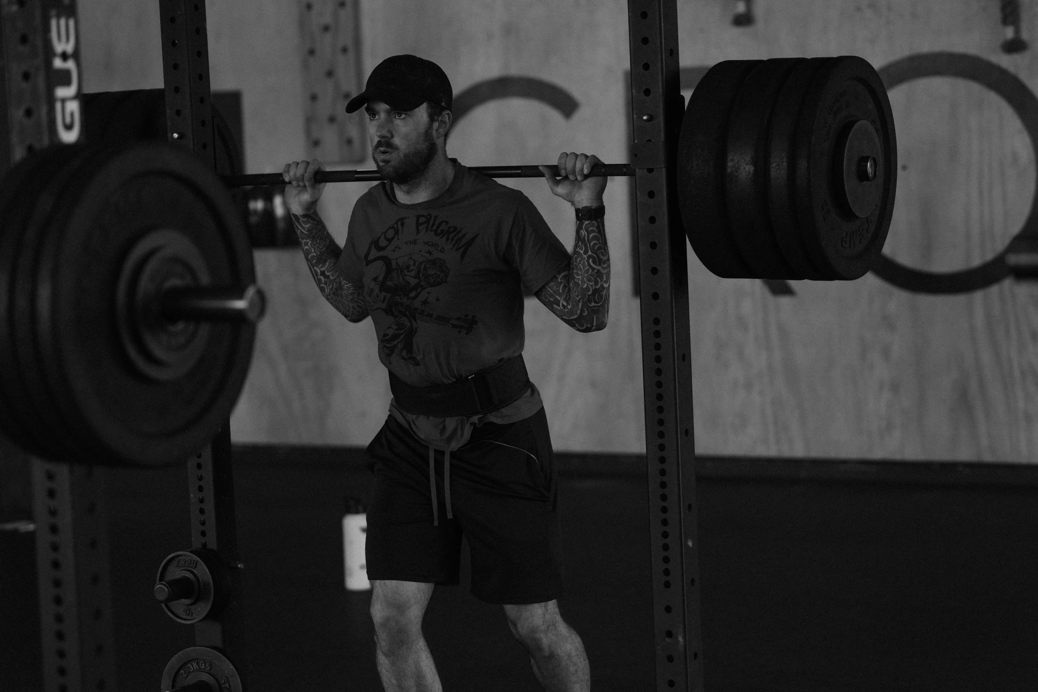 Squatting heavy