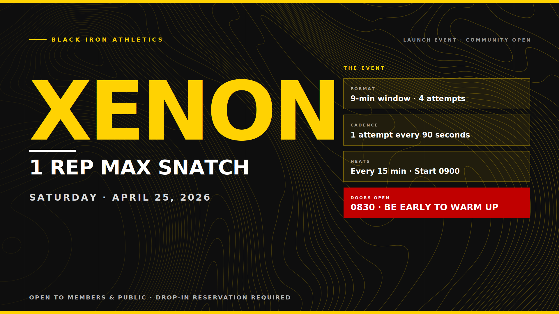 Xenon Launch Event at Black Iron Athletics